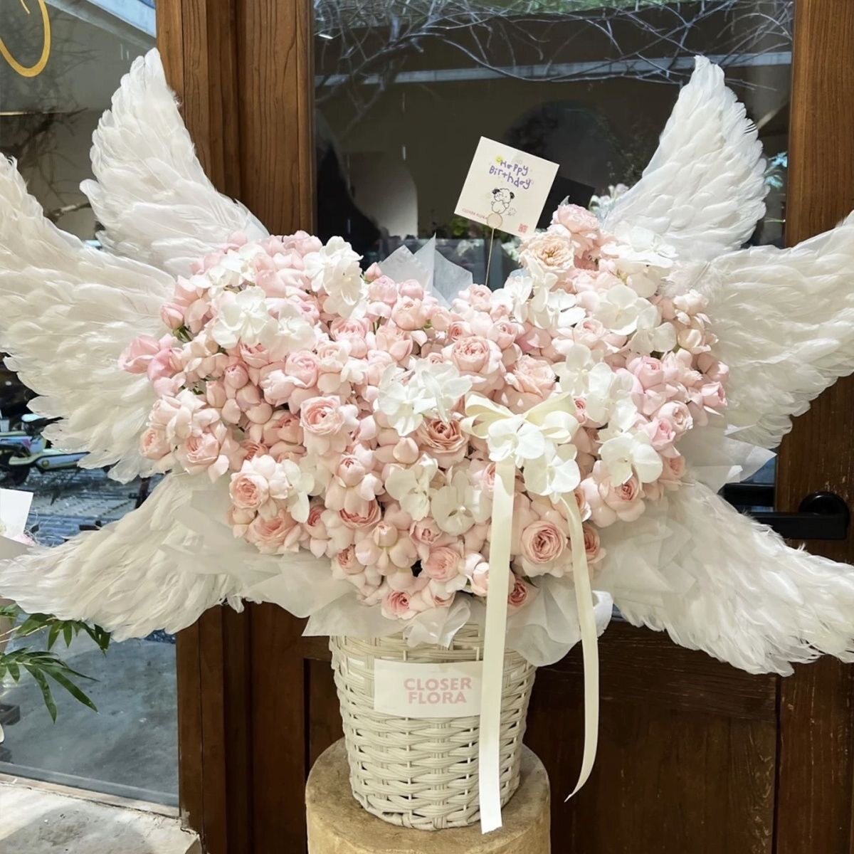 天使之翼永生花仙子之吻羽毛礼物