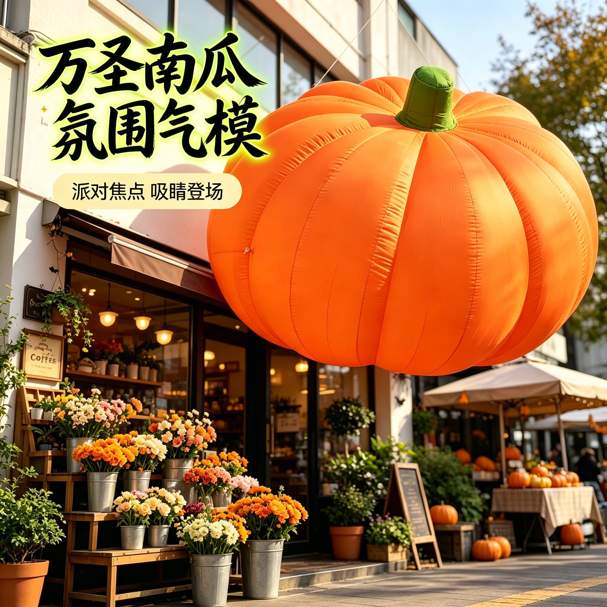 万圣节南瓜装饰品大型充气气模