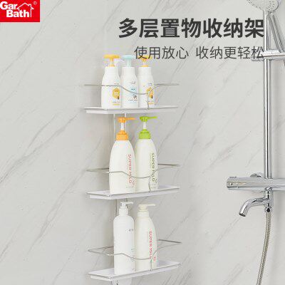 吸盘浴室置物架厕所卫生间洗漱台墙上架子免打孔不锈钢收纳整理架