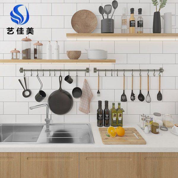 厨房挂钩免打孔挂杆厨房置物架壁挂式收纳锅铲勺子挂架太空铝排钩,家装主材,挂钩/挂衣钩,淘宝优惠券,粉丝福利购,淘宝优惠卷