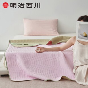 明治西川A类母婴级家用夏季空调凉感冰丝席可折叠机洗软席子床垫