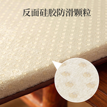 椅垫坐垫实木凳子垫新中r式餐椅座垫刺绣防滑耐磨可拆洗梯形椅子