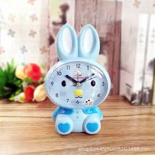 可爱儿童唱歌闹钟说话创意时尚 静音夜光床头学生礼品音乐学习闹表