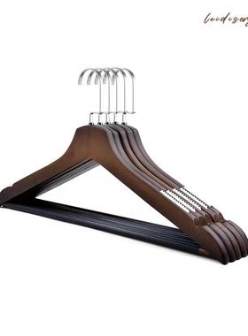 意式轻奢样板房衣柜榉木衣架衣服撑道具衣帽间装饰摆件酒店展厅