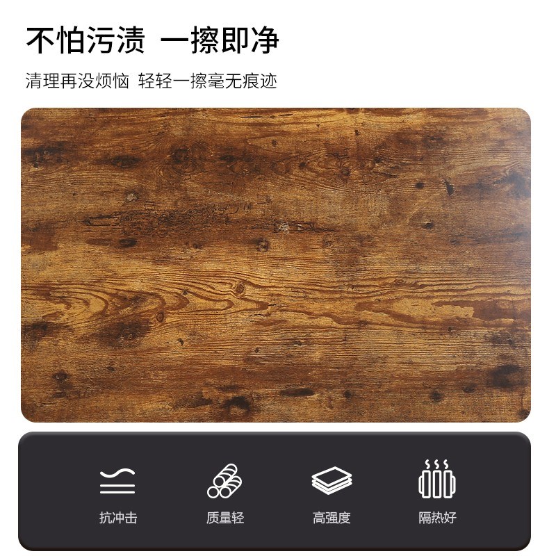 居友简约茶几小尺寸客厅小户型家用钢木材质出租房迷你桌子组装