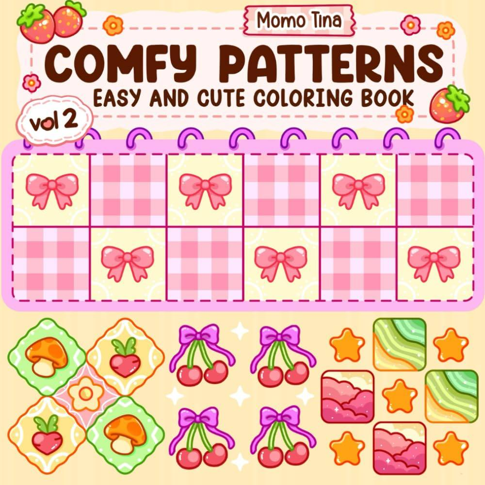 COMFY PATTERNS解压涂色本着色书缓解焦虑涂色本绘画填色本解压