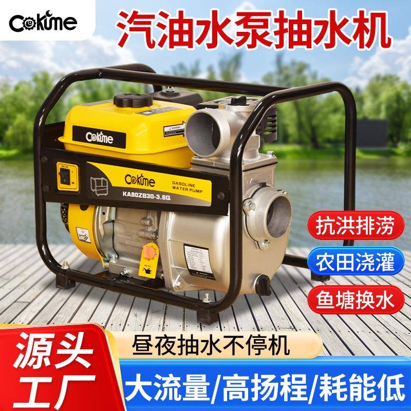 WP20WP30小型家用农业灌溉抽水泵2寸汽油水泵3寸外贸汽油水泵