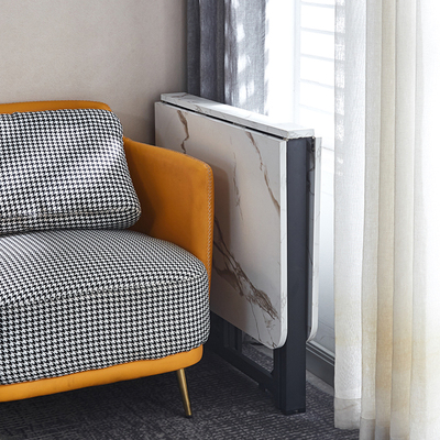 折叠式餐桌家用小户型厨房超薄可移动一体折叠餐桌长方形伸缩桌子