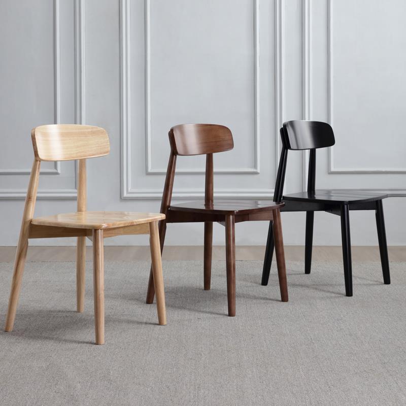 实木餐椅全实木椅子实木桌椅原木凳子靠背椅木质餐凳实木餐桌椅子