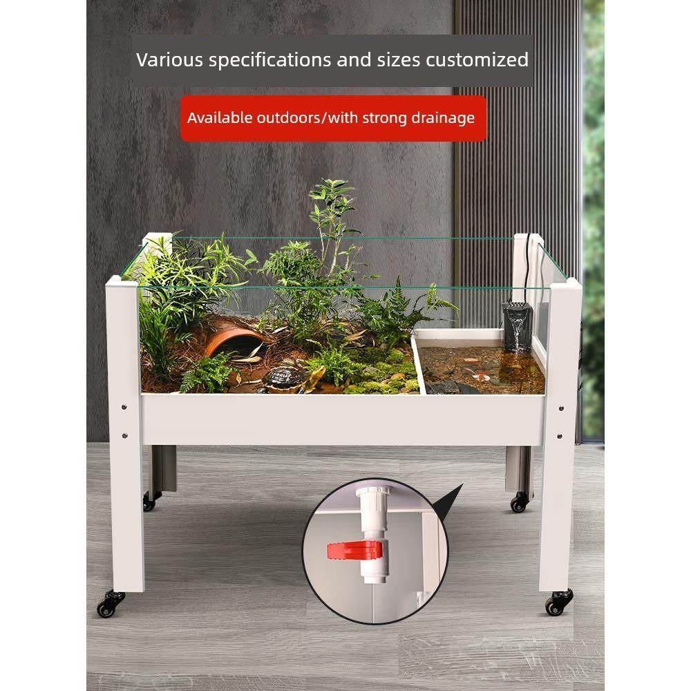 黄边龟专用养殖箱带水盆绿植半水生龟景观生态池超大玻璃龟水陆池,宠物/宠物食品及用品,底柜/落地缸,淘宝优惠券,粉丝福利购,淘宝优惠卷