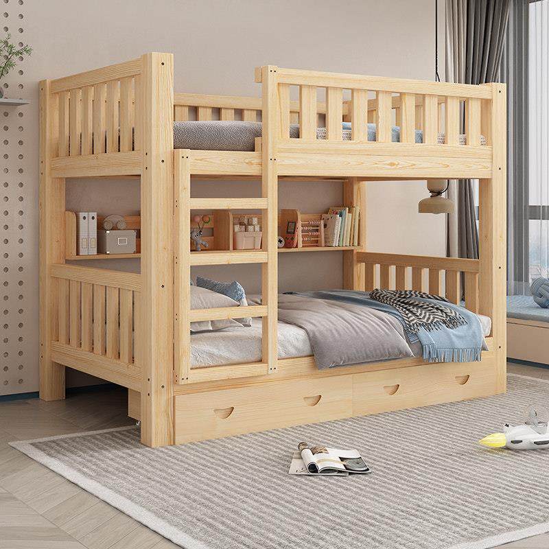 全实木高低床儿童上下床双层床宿舍成年大人上下铺子母床两层木床