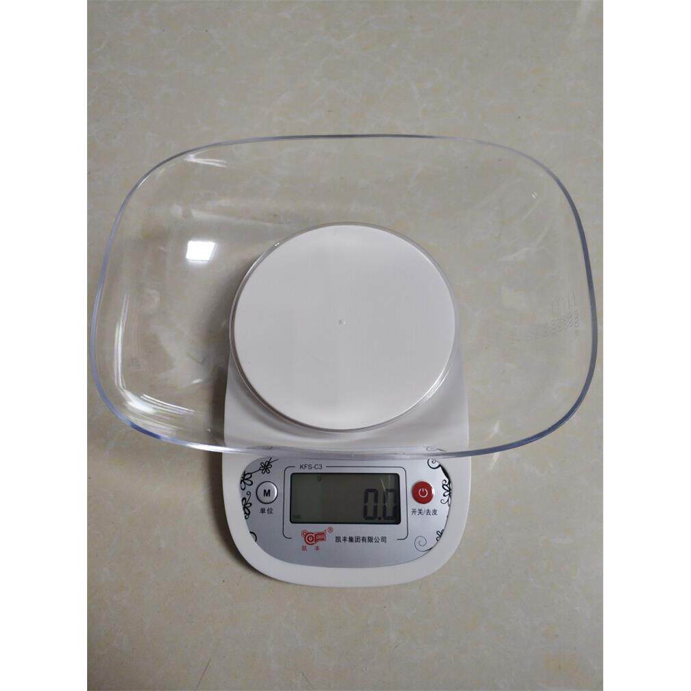 凯丰电子克秤厨房秤0.1g大刻度托盘电子称食物克称精准烘培电子秤