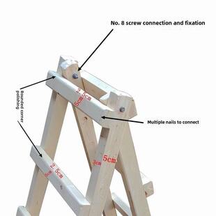 人字梯木梯家用折叠加粗工程特种装修家用实木木工爬坡宽度