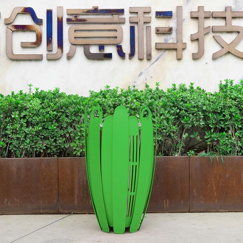 不LJT-11-0锈钢垃圾桶户外皮分类环卫果箱大公园商场场广学校号垃