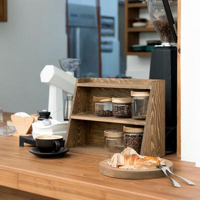 木质多层置物架 甜品台蛋糕展示架 三层阶梯收纳架桌面杂物收纳盘