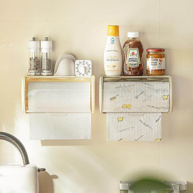 厨房纸厨房纸盒纸巾盒创意设计感壁挂式懒人抹布卷纸盒收纳盒,电子元器件市场,其它元器件,淘宝优惠券,粉丝福利购,淘宝优惠卷
