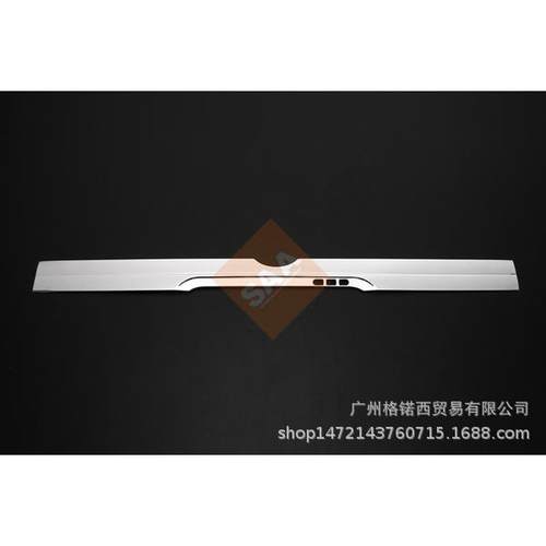 适用TANTO CUSTOM LA650/660S 后车标改装专用不锈钢尾门车牌饰条
