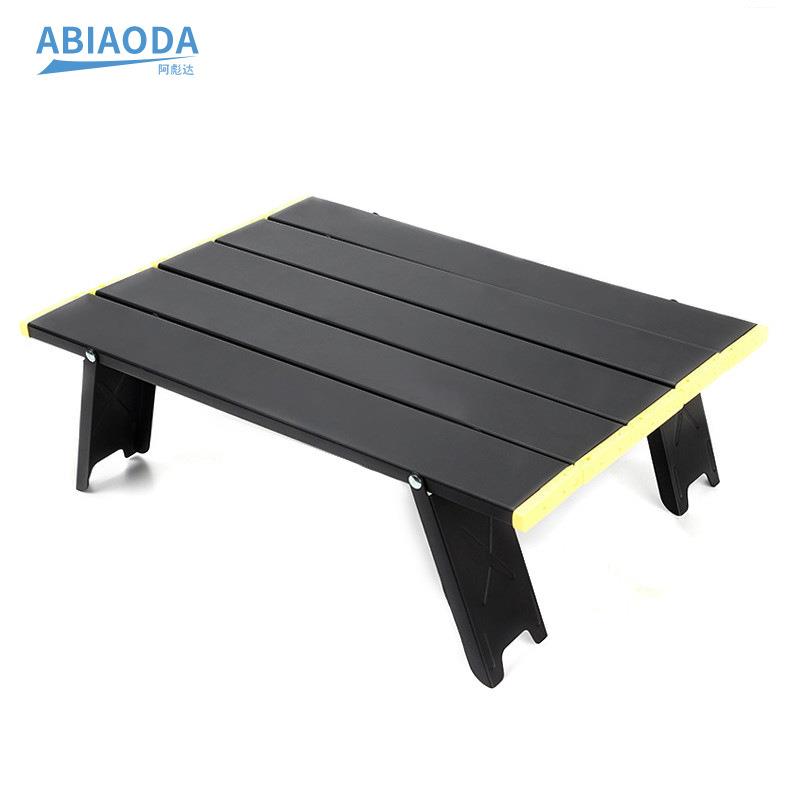 户外铝合金折叠桌子便携式野餐露营烧烤摆摊电脑迷你桌子