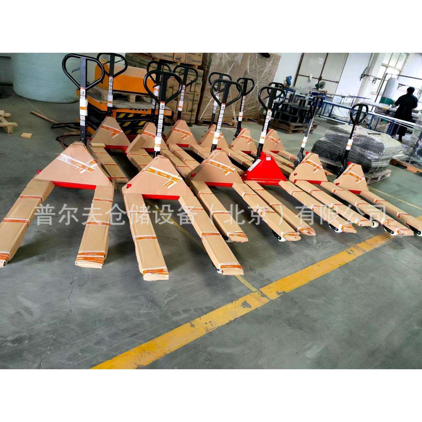 非标加宽加长超窄超低低放手动液压托盘搬运车高提升地牛叉车超短