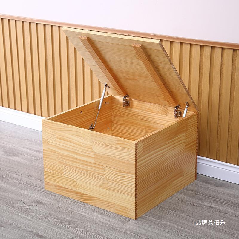 榻榻米原木箱子自由组合飘窗地台柜抽屉式收纳储物可移动拼床