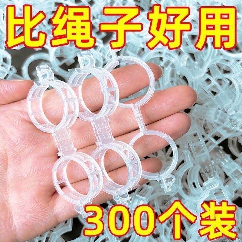 黄瓜西红柿豆角爬藤枝条固定器绿植蔬菜捆绑扎带藤蔓专用吊秧夹