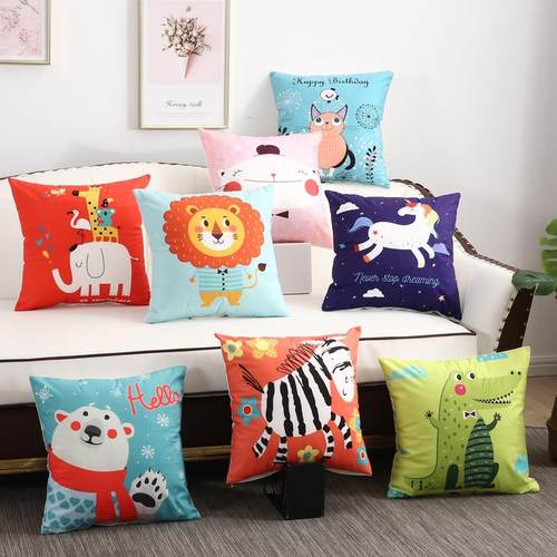 礼品抱枕短毛绒卡通靠垫客厅沙发汽车车载靠枕跨境热销家居