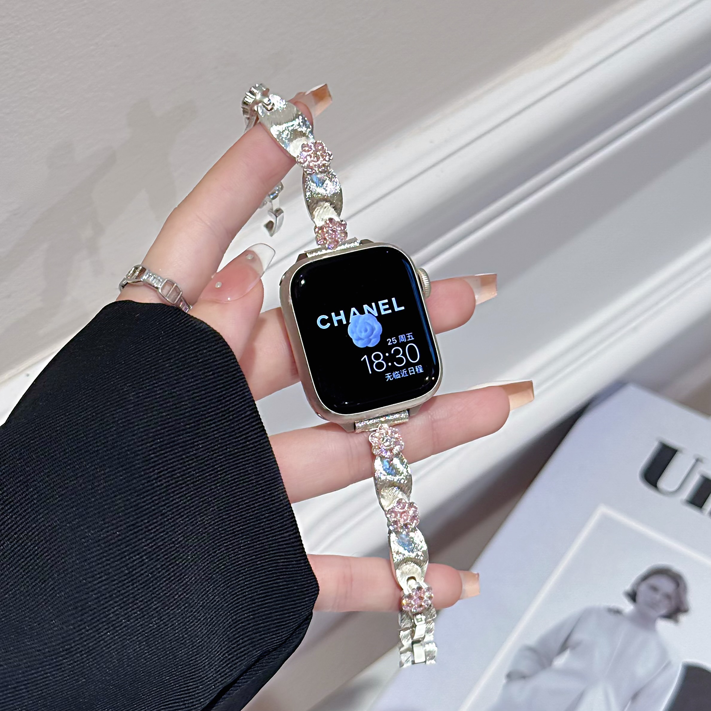 丝稠女款小香风贝壳iwatchS10