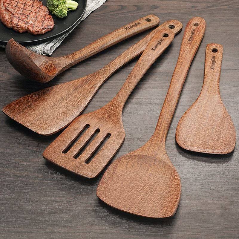 锅铲鸡翅木炒菜木铲子不粘锅专用家用木头铲子木质汤勺厨具竹菜铲