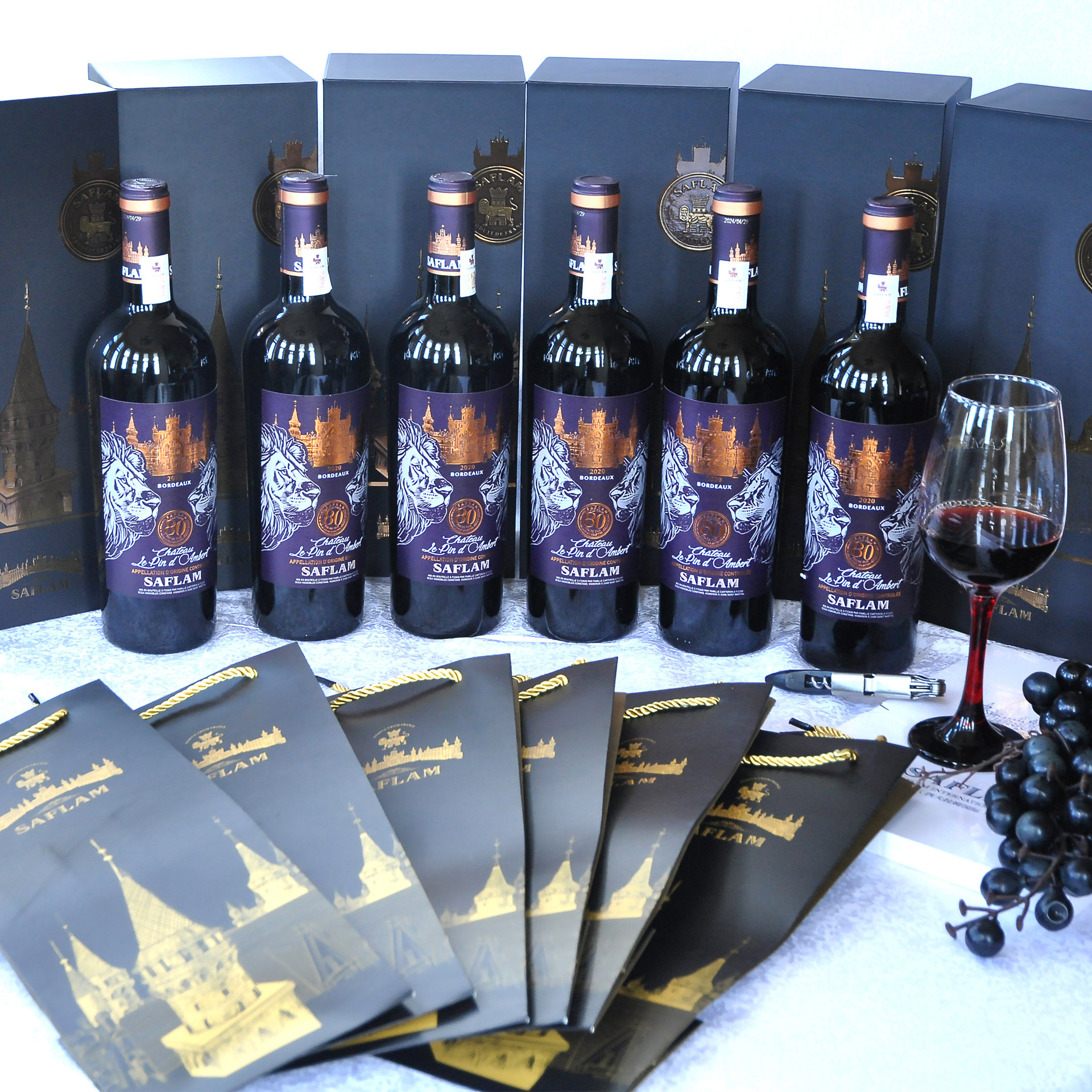 西夫拉姆80年树龄法国原瓶进口AOC干红葡萄酒礼盒装（礼盒独立）