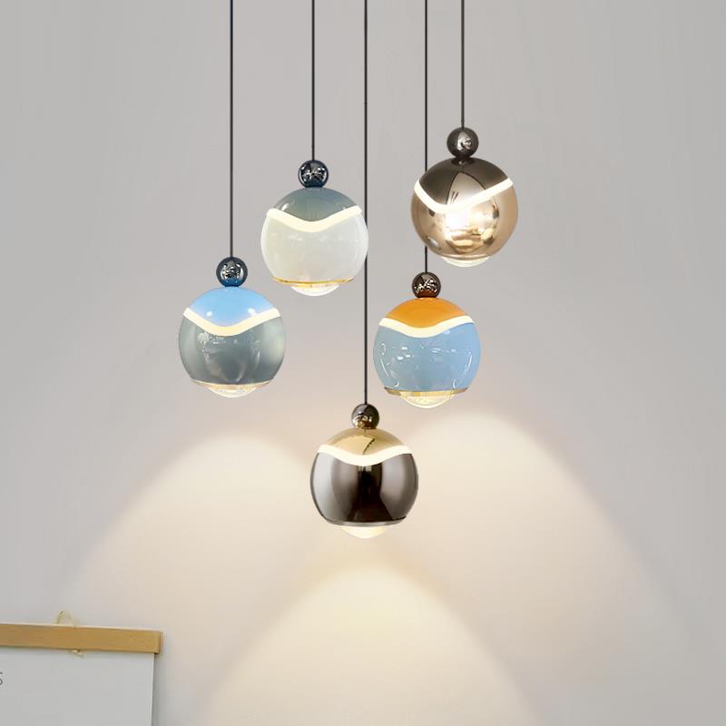 新款现代简约创意个性铝材卧室床头吊灯长线设计师主卧氛围小吊灯