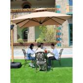 北欧轻奢麦田露台大太阳伞棚商户外摆摊遮阳伞户外伞庭院伞花园