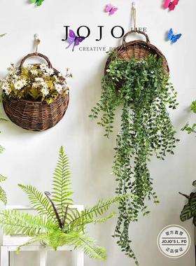 乔乔是l。Pd。杂货先生。花盆挂墙竹篮挂墙挂墙挂藤b|玉丽