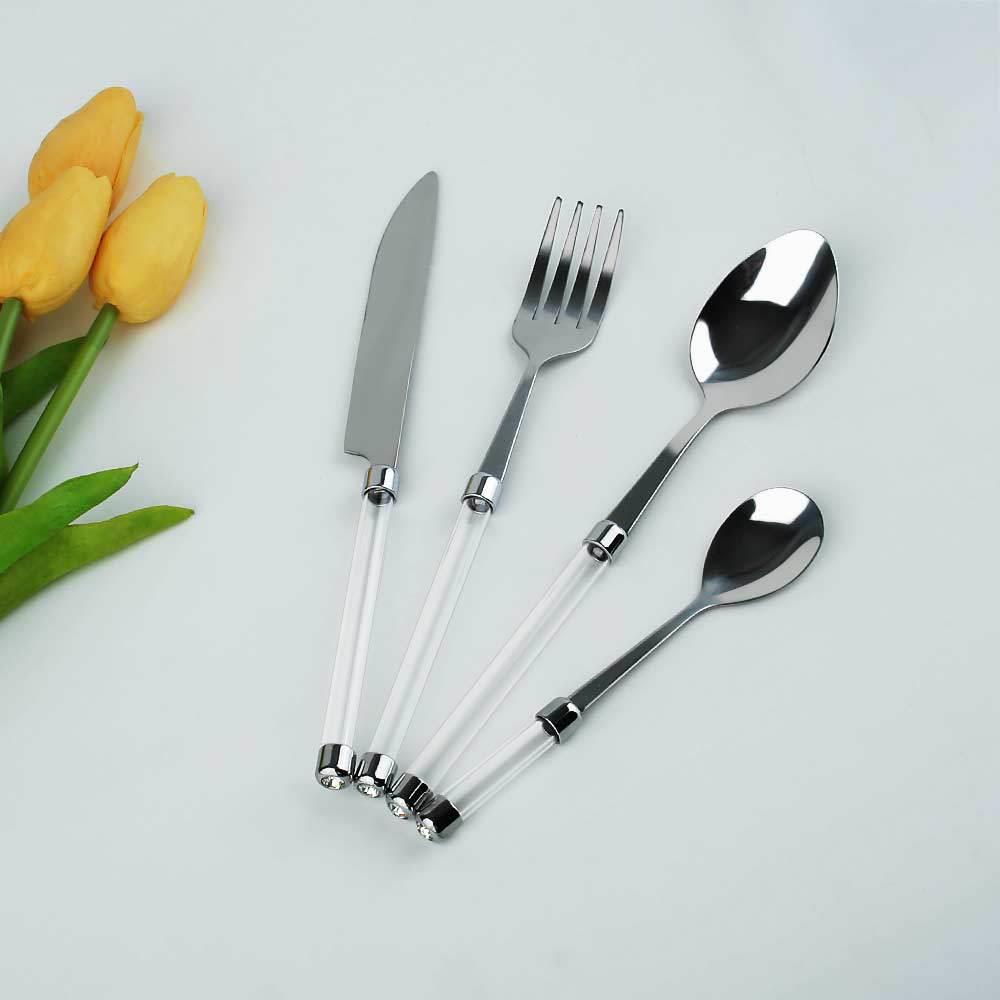 304不锈钢勺子筷子叉子餐具户外三件套套装便携式餐具