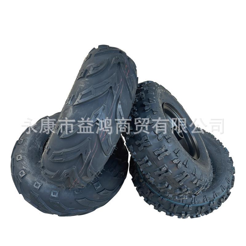 四轮双座电动卡丁车前13*5.00-6蝴蝶 145/70-6寸真空火焰轮胎轮毂