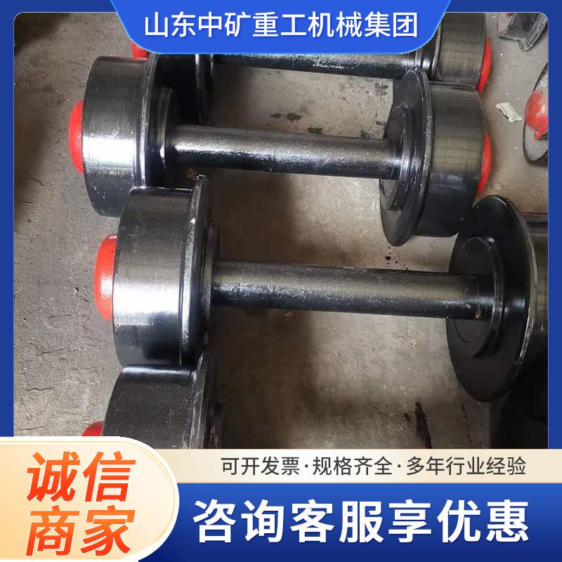 平板车轨道轮铸钢矿车轮对MG-2矿车轮对 承重力大实心加厚轮对