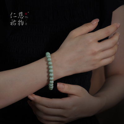 汝窑粉青手串文玩小众原创复古