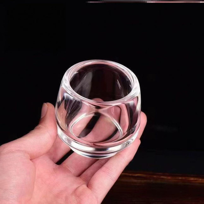 2个水晶玻璃杯80ml玻璃茶杯不