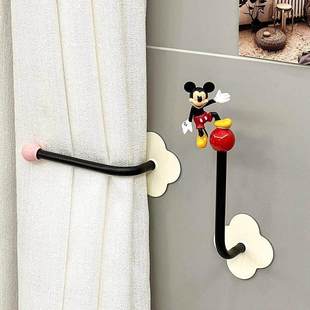 窗帘固定器免打孔扣环浴帘墙勾捆绑带挂钩门帘束带收纳收拢卡扣夹