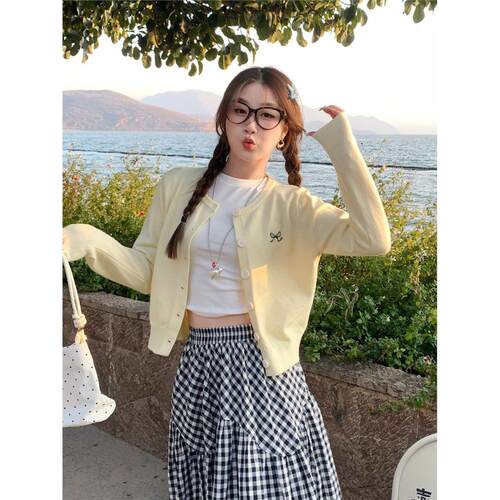苏三三毛衣开衫外套女202