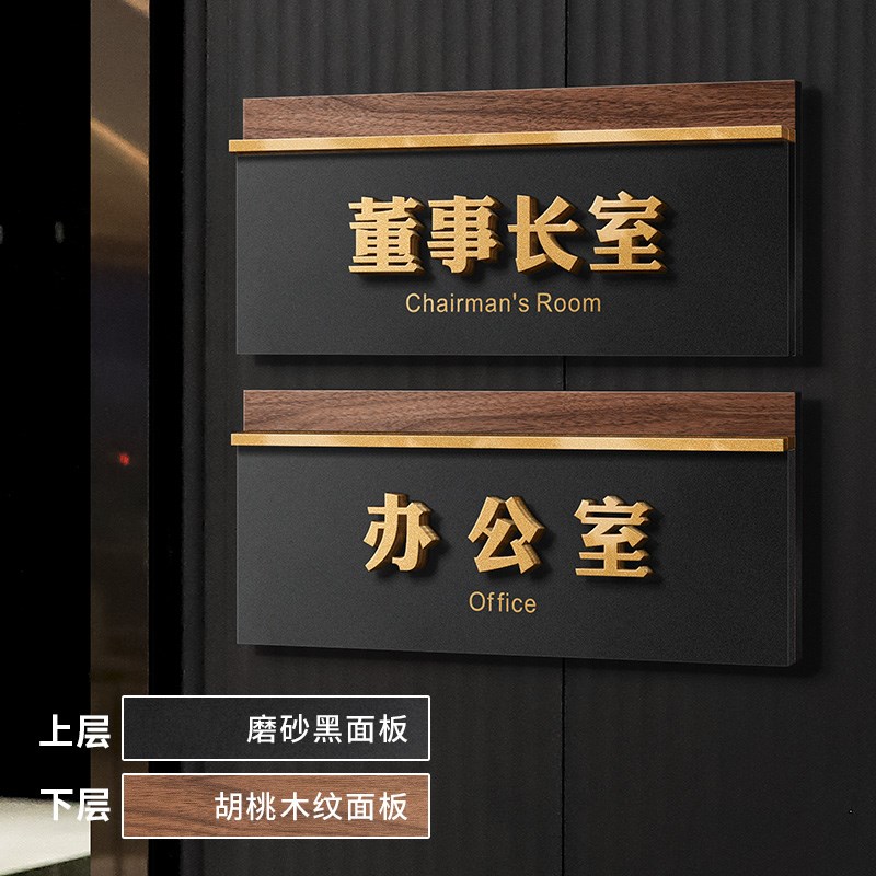 办公室门牌标识牌董事长商务指示挂牌公司总经理会议室茶水间标示