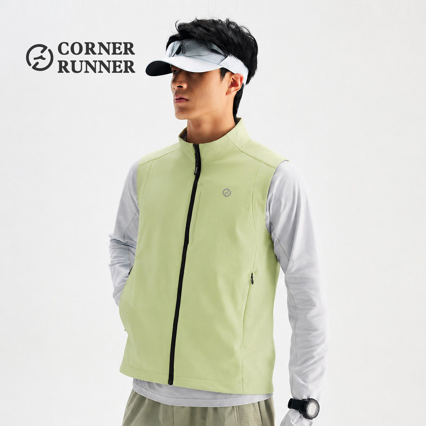 [特惠回馈]CornerRunner防风保暖跑步马甲男户外越野运动训练背心
