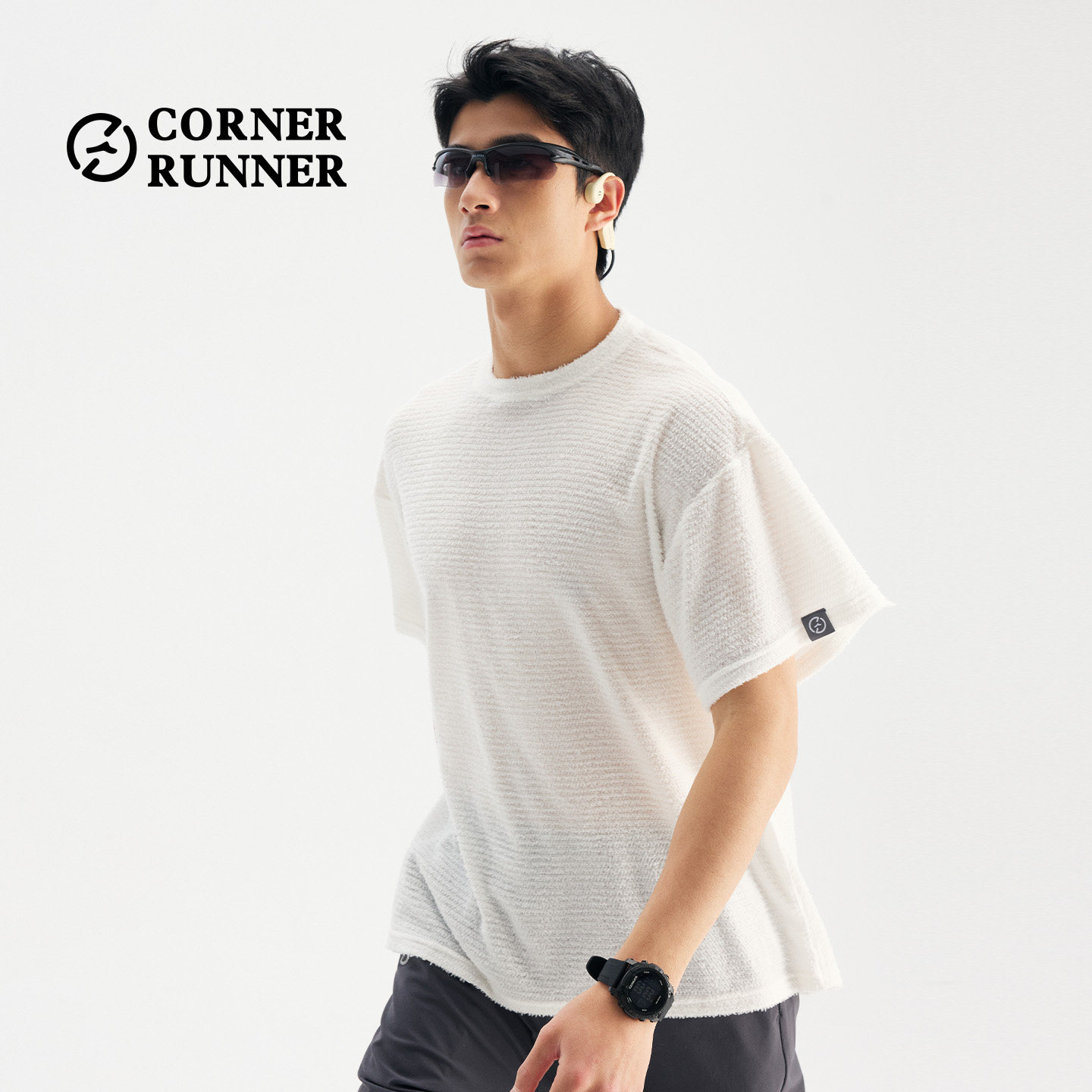 CornerRunner79g抓绒上衣叠穿跑步越野跑透气速干短袖T恤少年感