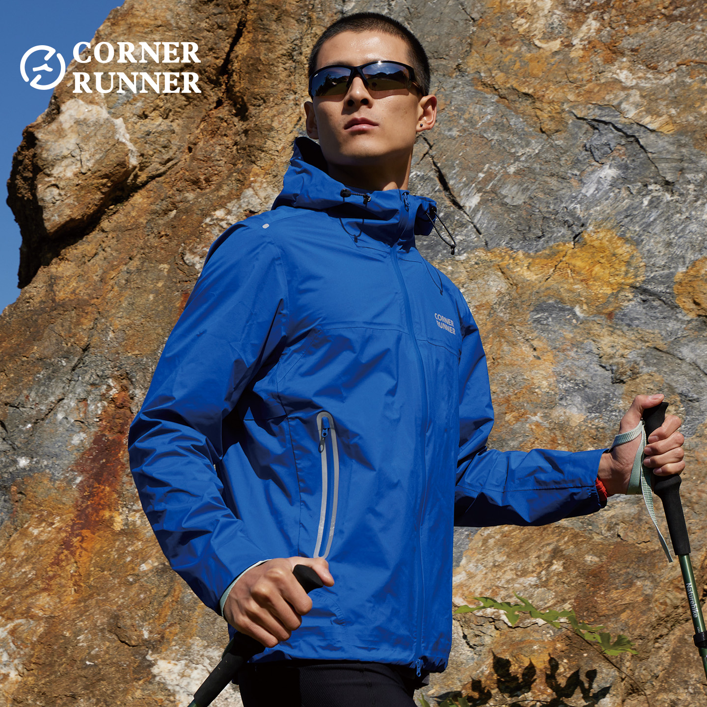 CornerRunner秋冬风壳冲锋衣男士三防暴雨硬核越野装备压胶外套女