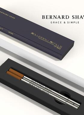 Bernard Shaw/萧伯纳宝珠笔替换笔芯黑色0.6mm德国防水不掉色水性