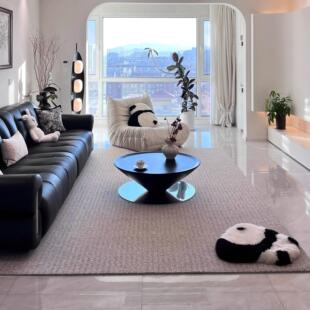 意式飞碟茶几黑色圆锥形悬浮极简客厅家用小户型轻奢高级感茶几