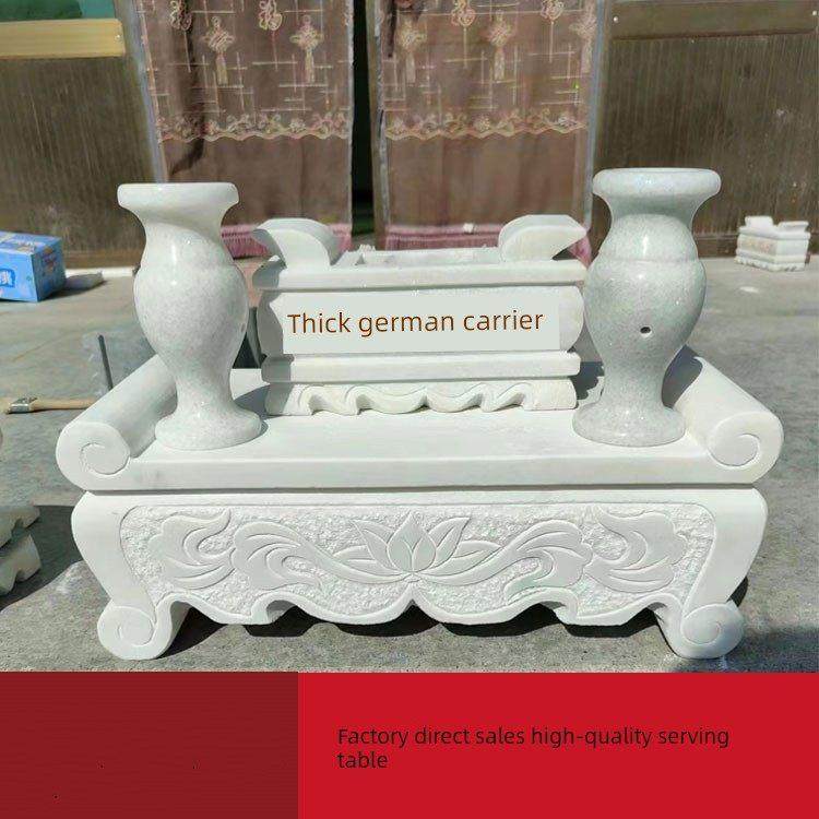 供桌石头香炉坟前汉白玉石材户外供台户外石雕香炉耐风化插花瓶,家居饰品,石雕,淘宝优惠券,粉丝福利购,淘宝优惠卷