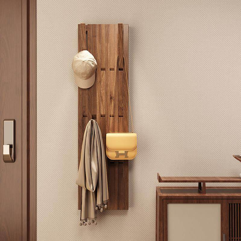 入口钢琴键衣架灰木门后墙挂实木衣架卧室入口衣架袋子帽子,住宅家具,衣帽架,淘宝优惠券,粉丝福利购,淘宝优惠卷