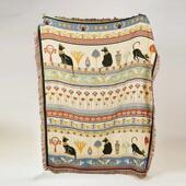 大英博物馆安德森猫莲花纹提花午睡盖毯沙发毯实用生日礼物女生