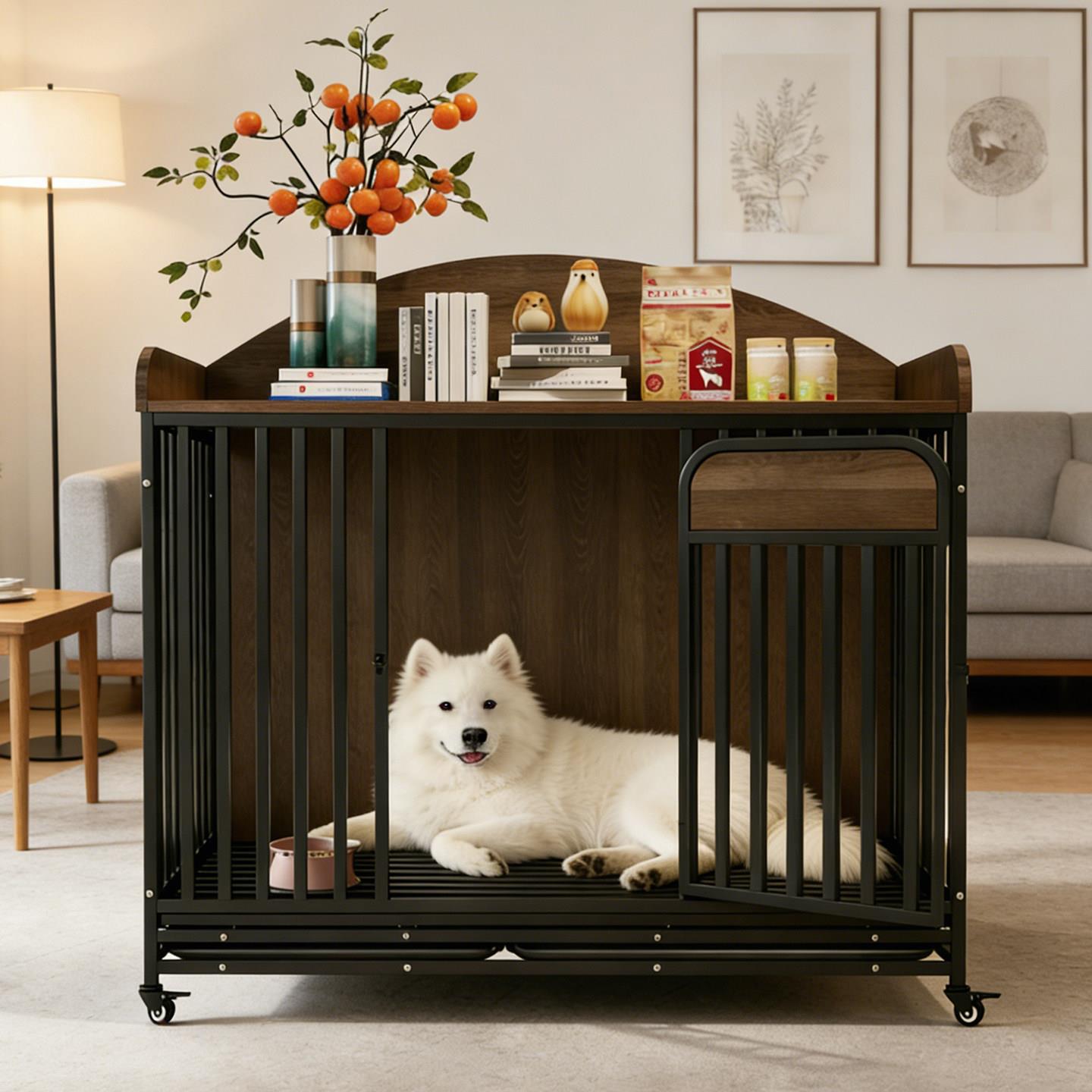 狗笼子狗窝大中小型犬宠物笼新款带厕所好清理加粗加固防啃咬带轮