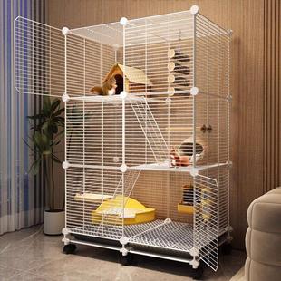 三层超大松鼠笼子专用龙猫笼子特大号柜笼蜜袋鼯花枝鼠加密饲养笼